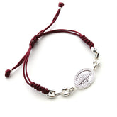 VIRGEN MILAGROSA CALA - pulsera medalla plata 14x22mm